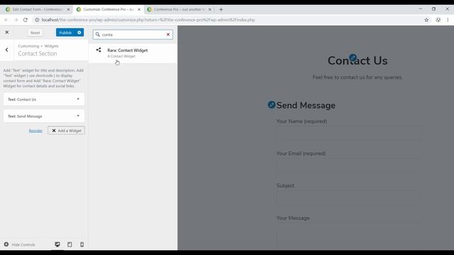 Step 19: How to add Contact Section | The Conference Pro WordPress Theme смотреть онлайн