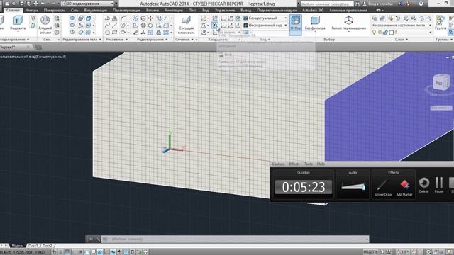 Координаты в AutoCad 2014 смотреть онлайн