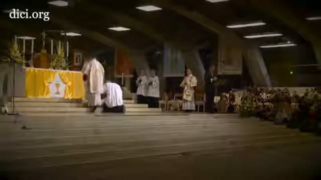 FSSPX Solemn Pontifical High Mass with Bishop Fellay in Lourdes for Christ the King Sunday, 2014 смотреть онлайн