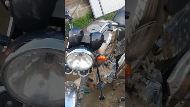 Установка ручки сцепления от детского велика на моцик Racer Magnum 200 смотреть онлайн