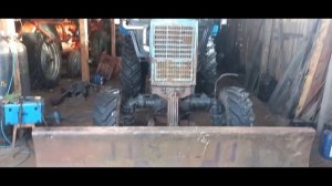 Самодельный отвал-лопата для чистки снега на МТЗ 82