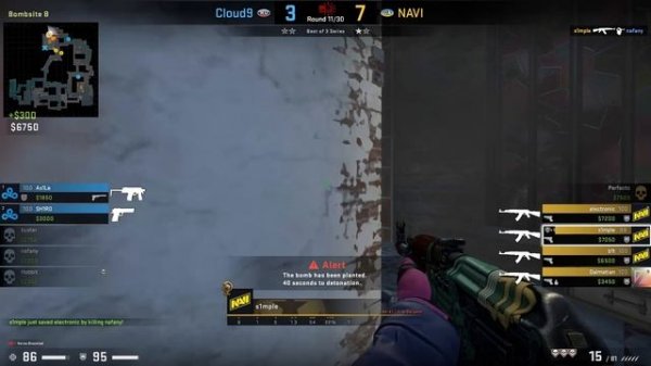 CS:GO POV Demo NaVi S1mple (22/13) vs Cloud9 (de_inferno) @ ESL Pro League Season 4 Finals