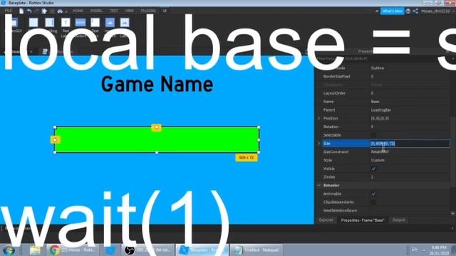 How to make a Loading Screen with LOADING BAR in Roblox Studio! смотреть онлайн