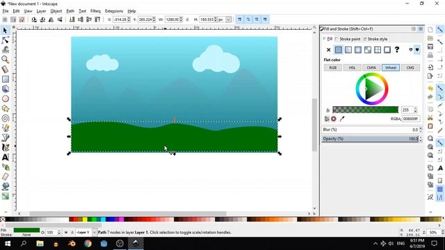 Inkscape tutorial: 2D Background for Platform or Running Game смотреть онлайн