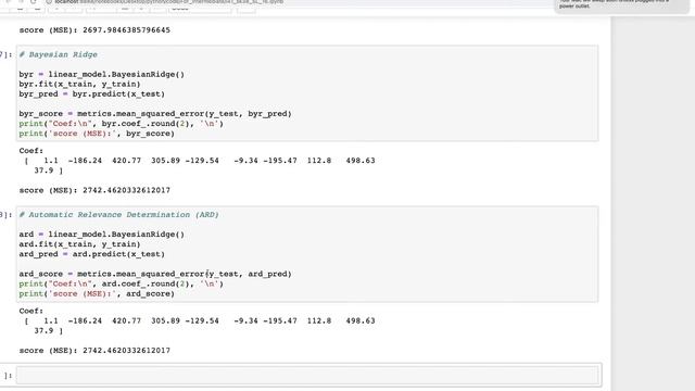 #41: Scikit-learn 38:Supervised Learning 16: BayesianRidge(), ARDRegression() смотреть онлайн
