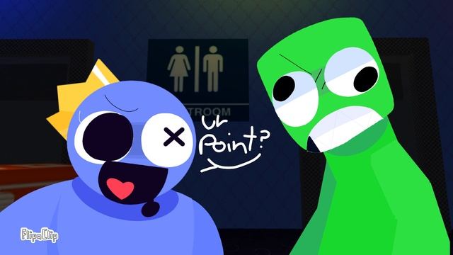 Green and Blue fight Ep3 (End) | [Rainbow friends] || Roblox animation||Flipaclip смотреть онлайн