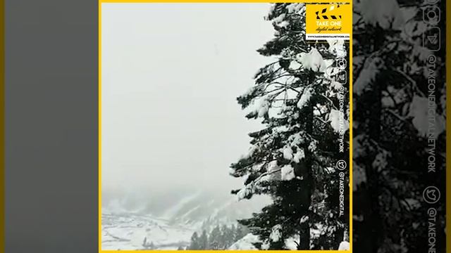 Fresh snowfall blankets Tulail Gurez in Bandipora district смотреть онлайн