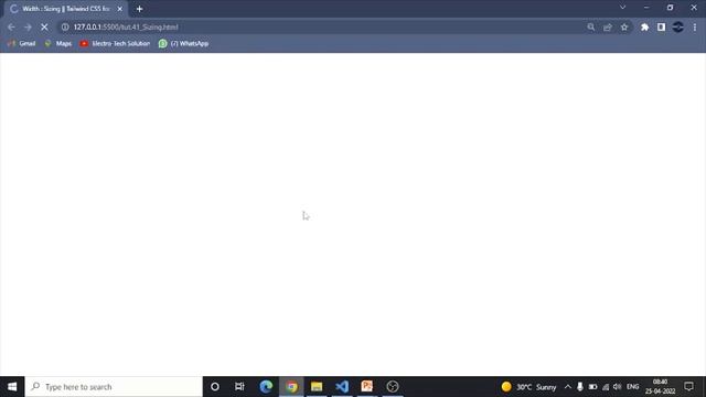 Sizing classes of Tailwind CSS in Hindi смотреть онлайн