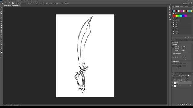 Stylized 3D Scimitar Sword From Sketch To Game Engine - Part 1: Concept Sketch | Blender Beginner смотреть онлайн