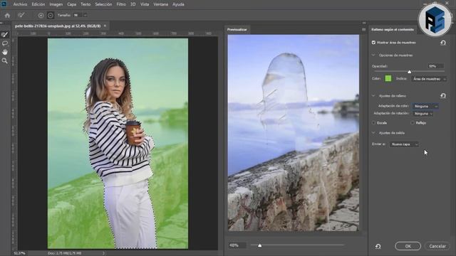 ADOBE PHOTOSHOP - Cómo BORRAR CUALQUIER OBJETO смотреть онлайн