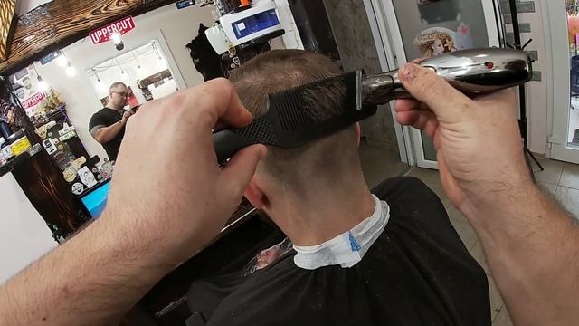 Мужская стрижка + стрижка бороды Барбершоп Одесса Академика Королева 92