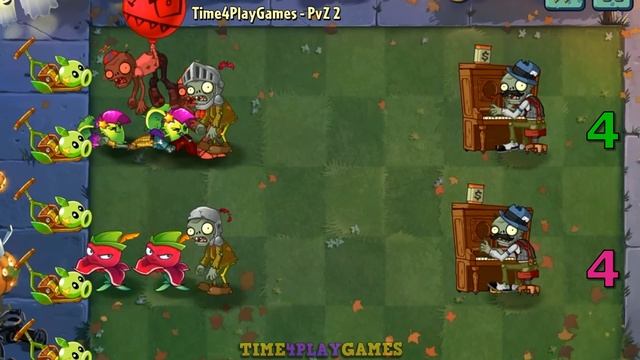 Team COLORFUL vs GREEN Plants - Who Will Win? - PvZ 2 Gameplay смотреть онлайн
