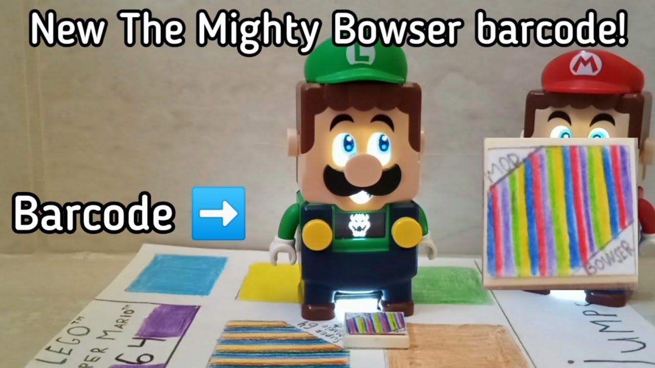 The Mighty Bowser Lego Super Mario barcode! App update. Draw version! Review by Luigi! Video #1 смотреть онлайн
