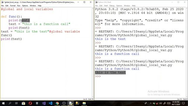 Python Programming Tutorial(for beginners) #19 - python local and global variables смотреть онлайн
