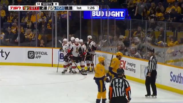 Ottawa Senators vs Nashville Predators 25/02/20. Rudolfs Balcers смотреть онлайн