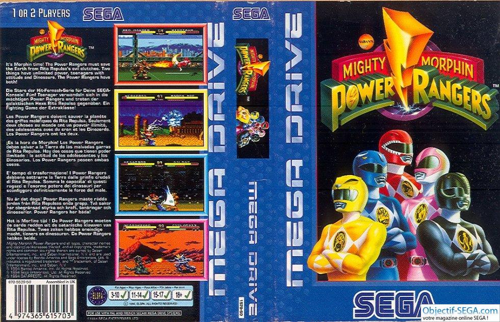 Sega Mega Drive 2 (Smd) 16-bit Mighty Morphin Power Rangers Fighter Полное прохождение