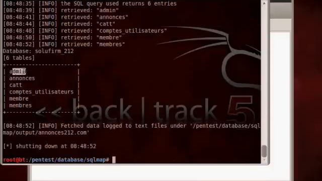 Copie de How To Hack a WebSite Using BackTrack 5 {SqlMap} смотреть онлайн