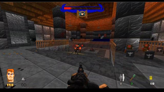 Brutal Wolfenstein 3D (all Episode Ending Bosses)