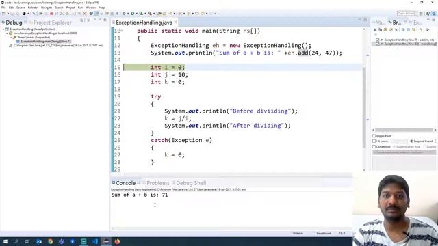 13 - Java - How to debug your java programs in Eclipse IDE смотреть онлайн