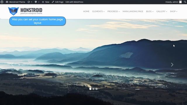 Monstroid. How To Change The Layout Of Main Landing Page смотреть онлайн