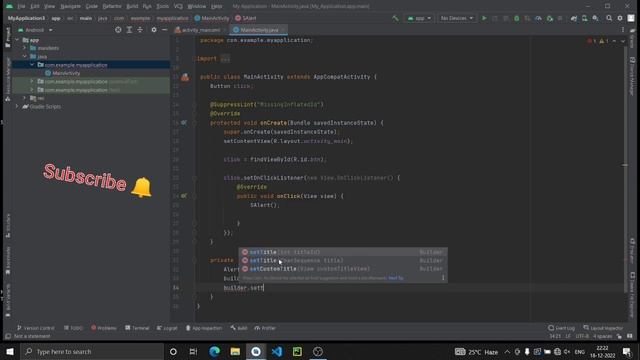 How to make Alert Dialog in Android Studio | Alert Builder Tutorial Android Studio смотреть онлайн