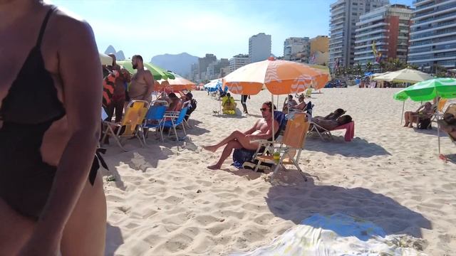 IPANEMA Beach Walk ?? Rio de Janeiro Brazil - May 2022 смотреть онлайн