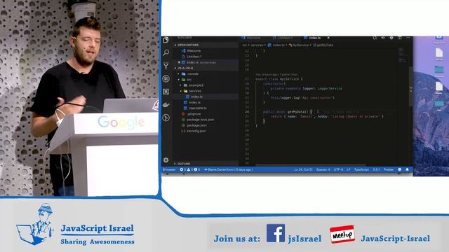 TypeScript Metadata: Build your own Dependency Injection & Class Validator - Daniel Krom (Hebrew) смотреть онлайн