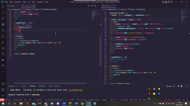 React - fetch and axios (part 2) смотреть онлайн