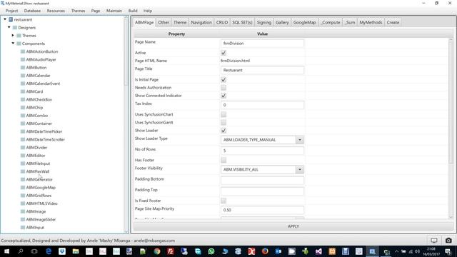 MyMaterial.Show In Action - A Code Generator For ABMaterial WebApps