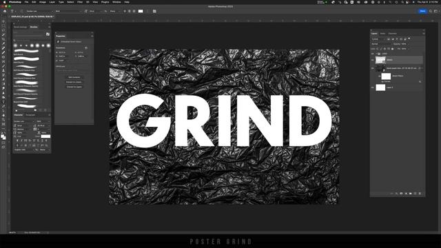 Photoshop Displacement Grunge Paper Logo смотреть онлайн
