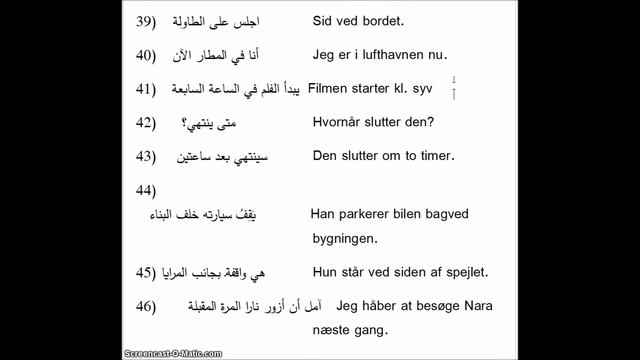 Dansk for arabere lektion 25 الدانماركية للعرب درس خمسة و عشرون смотреть онлайн