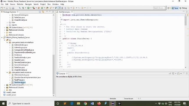 Java Feedback System-Web APIs with JSON and RMI Client and Server Video Demonstration (UOB) смотреть онлайн
