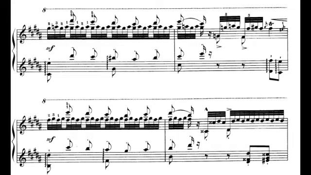 Paganini-Liszt - Etude n.3 "La Campanella" - Sheet Music (by Valentina Lisitsa) смотреть онлайн