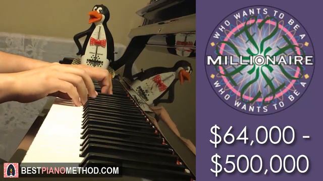 Who Wants To Be A Millionaire: $64,000 - $500,000 Music (Piano Cover by Amosdoll) смотреть онлайн