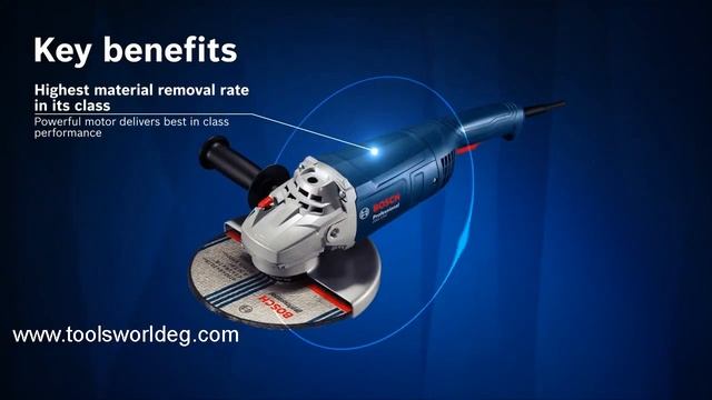 BOSCH 6.500 - 8.500 GWS 2200 - 230 mm -0601852X00 صاروخ بوش 9 بوصه 2200 وات مقبض ضد الاهتزاز смотреть онлайн