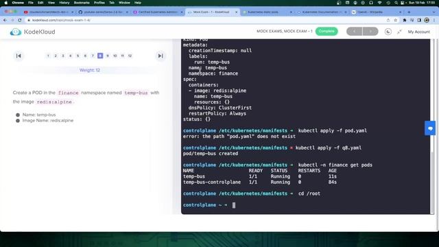 Series 2.6 #kubernetes #cka #exam: KodeKloud Mock Exam 1 Run-through with #chatgpt смотреть онлайн