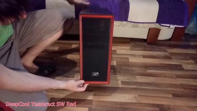 DeepCool Tesseract SW Red распаковка корпуса