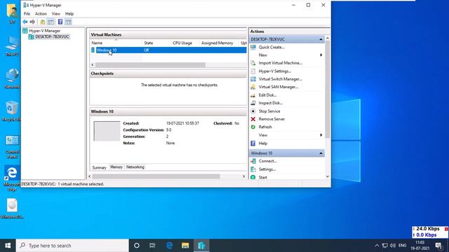 7 Configuring Dynamic RAM in Hyper V in Windows 10 смотреть онлайн