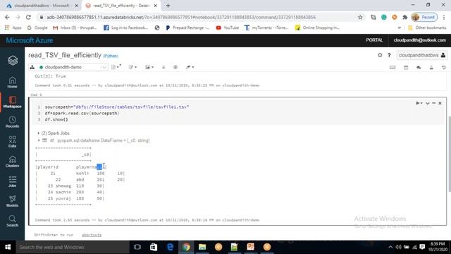 14. Read TSV files efficiently in spark || Azure Databricks смотреть онлайн