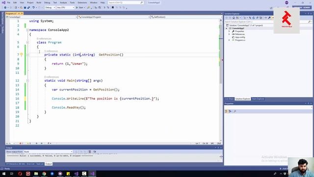 C# Advanced: Return multiple values from single method смотреть онлайн