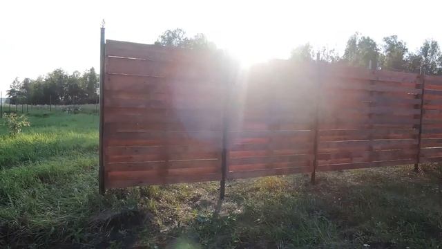 Деревянный забор своими руками (Часть 5)