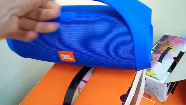 Колонка Boombox 30 см Синяя смотреть онлайн