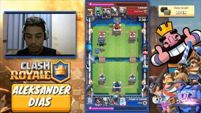 MINHA PRIMEIRA GUERRA DE CLAS NO CLASH ROYALE смотреть онлайн