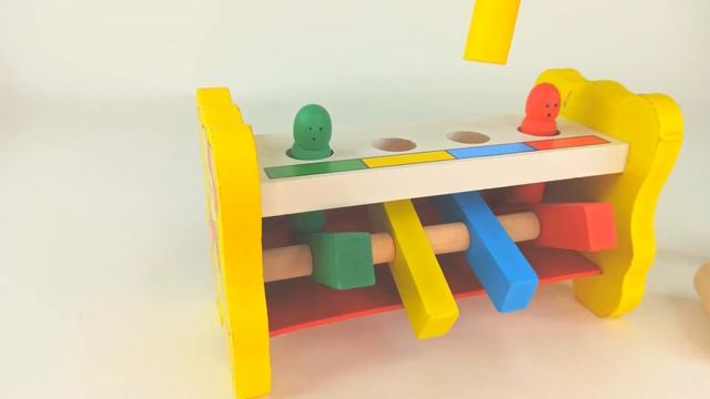 Игрушка стучалка с молотком деревянная Деревянная Игрушка Стучалка с рычажками смотреть онлайн