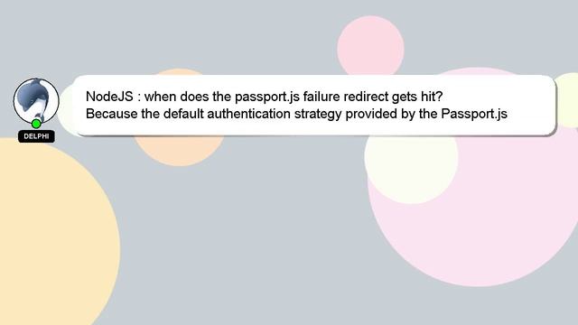 NodeJS : when does the passport.js failure redirect gets hit? смотреть онлайн