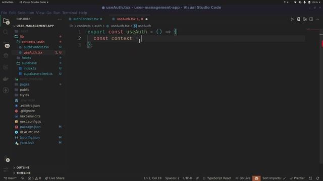 14 - create useAuth hook смотреть онлайн