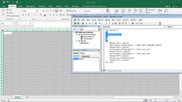 Ilustrasi RECORDING VBA MACRO dan kegunaannya смотреть онлайн