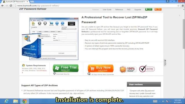 ZIP Password Recovery 2015 – Recover ZIP/winZIP/7ZIP Password Fast