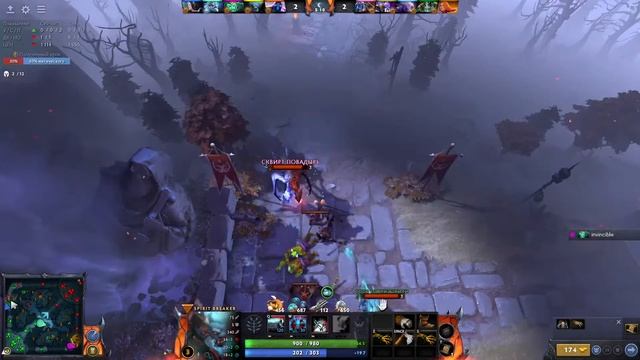 Играю в Dota 2!!!Качаю бп!!! 670 ММР! Прохожу катакомбы! смотреть онлайн