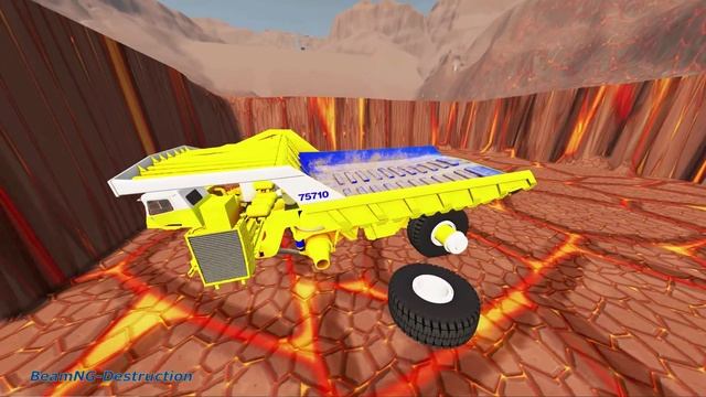 Belaz 75710 vs Giant Pit Car Crashes & Destruction – BeamNG.Drive смотреть онлайн